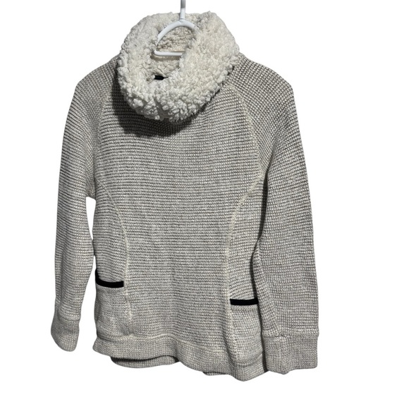 Superdry Sweaters - Superdry Cozy Cream Sweater with Sherpa Collar Size Medium.